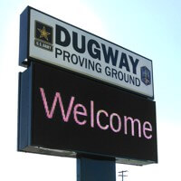 Military Sign for Usag Dugway Proving Ground