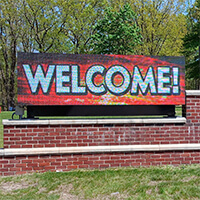 Military Sign for Naval Weapons Station Earle