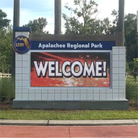 Municipal Sign for Apalachee Regional Park