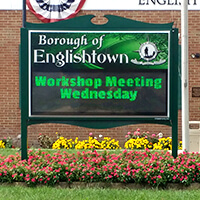 Municipal Sign for Borough of Englishtown