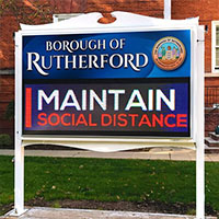 Municipal Sign for Borough of Rutherford
