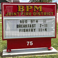 Municipal Sign for Bpm Joint Fire District