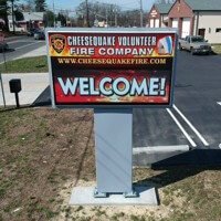 Municipal Sign for Cheesequake Volunteer Fire Company