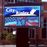 Municipal Sign for City of Ripley