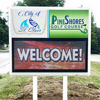 Municipal Sign for City of St Clair