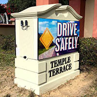 Municipal Sign for City of Temple Terrace