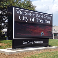 Municipal Sign for Dade County Branch Library