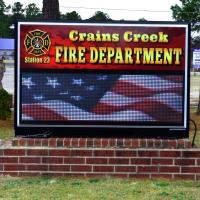 Municipal Sign for Crains Creek Fire Department