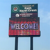 Municipal Sign for Village of East Hazel Crest