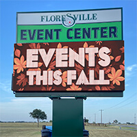Municipal Sign for Floresville Event Center