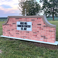 Municipal Sign for Franklin Township Cemeteries