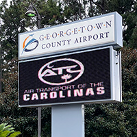 Municipal Sign for Georgetown Airport