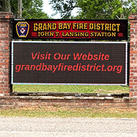 Municipal Sign for Grand Bay Fire District
