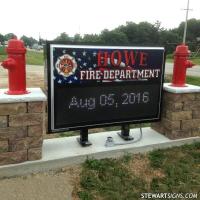 Municipal Sign for Howe Fire Department