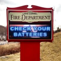 Municipal Sign for Lake Carmel Fire Department