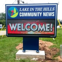Municipal Sign for Village of Lake in the Hills