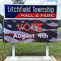 Municipal Sign for Litchfield Township