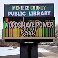 Municipal Sign for Menifee County Public Library