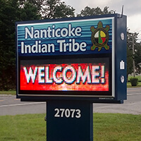 Municipal Sign for Nanticoke Indian Association