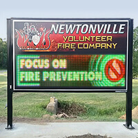Municipal Sign for Newtonville Volunteer Fire Company