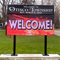 Municipal Sign for Otisco Township