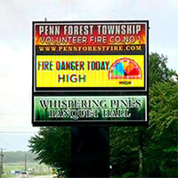 Municipal Sign for Penn Forest Township Volunteer Fire Co. #1