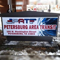 Municipal Sign for Petersburg Area Transit - Operations