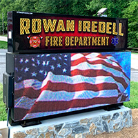 Municipal Sign for Rowan Iredell Fire Department Station 72