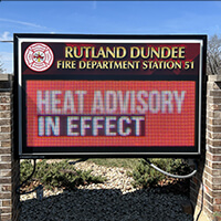 Municipal Sign for Rutland Dundee Fire Protection District