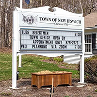 Municipal Sign for Town of New Ipswich