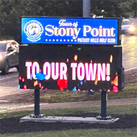 Municipal Sign for Town of Stony Point