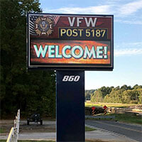 Civic Sign for VFW Post 5187