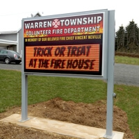 Municipal Sign for Warren Township Volunteer Fire Department