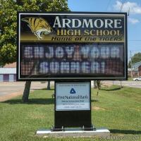 School Sign for Ardmore High School