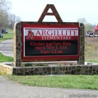School Sign for Argillite Elementary