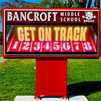School Sign for Bancroft Middle School