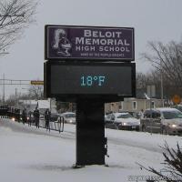 School Sign for Beloit Memorial High School