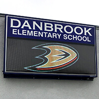 School Sign for Danbrook Elementary School