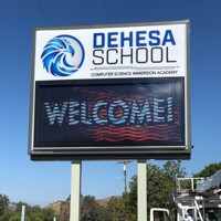 School Sign for Dehesa Elementary