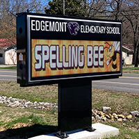 School Sign for Edgemont Elementary School