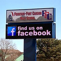 School Sign for Fountain - Fort Carson High School