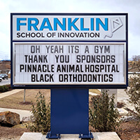School Sign for The Franklin School of Innovation