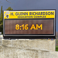 School Sign for H. Glenn Richardson Elementary