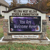 School Sign for West Helena School District