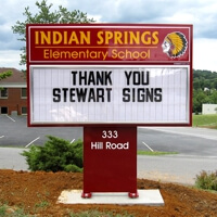 School Sign for Indian Springs Elementary School