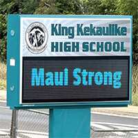 School Sign for King Kekaulike High School