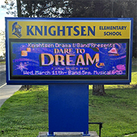 School Sign for Knightsen Elementary School