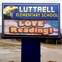 School Sign for Luttrell Elementary School