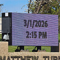 School Sign for Matthew Turner Elementary School