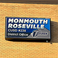 School Sign for Monmouth-roseville Cusd 238